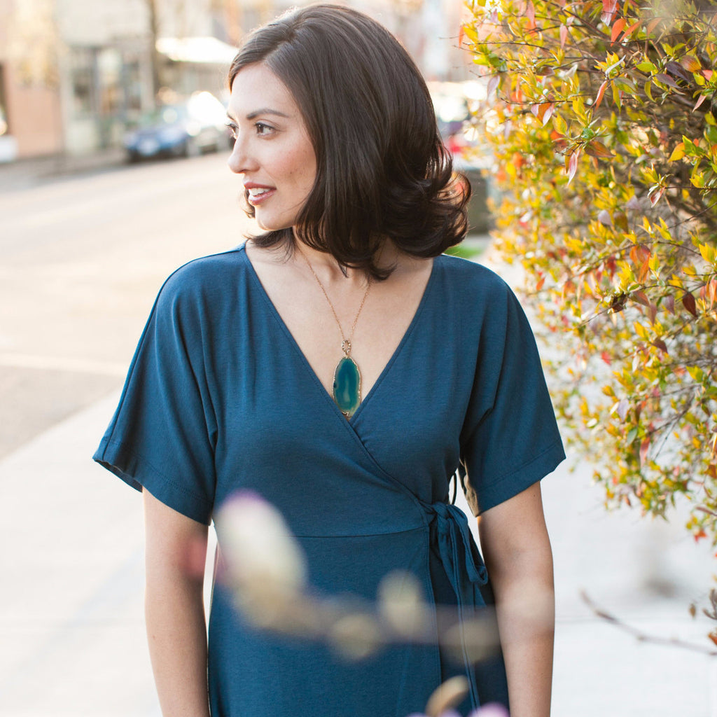 your Classic Wrap Dress - UPF 50+ Square One Source your Classic Wrap Dress - UPF 50+ Square One Source