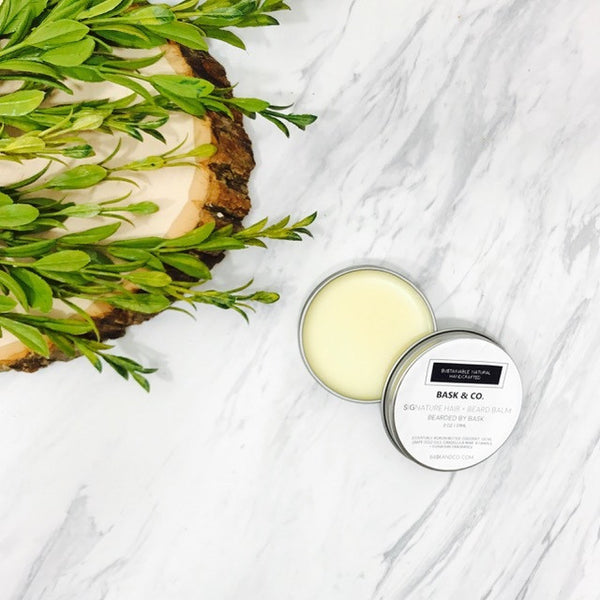 Bearded by Bask Signature Hair + Beard Balm - Square One Source