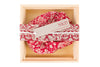 Modal Holiday Floral Print - Red - Square One Source